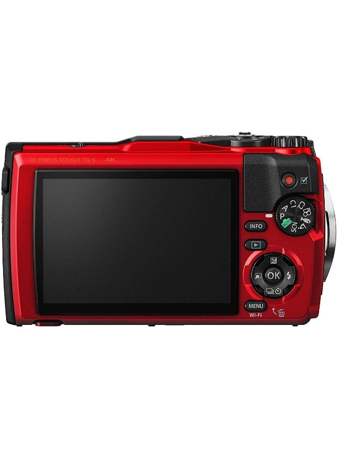 Olympus Renewed - Olympus TG-5 Waterproof Camera with 3-Inch LCD, Red - Image 2
